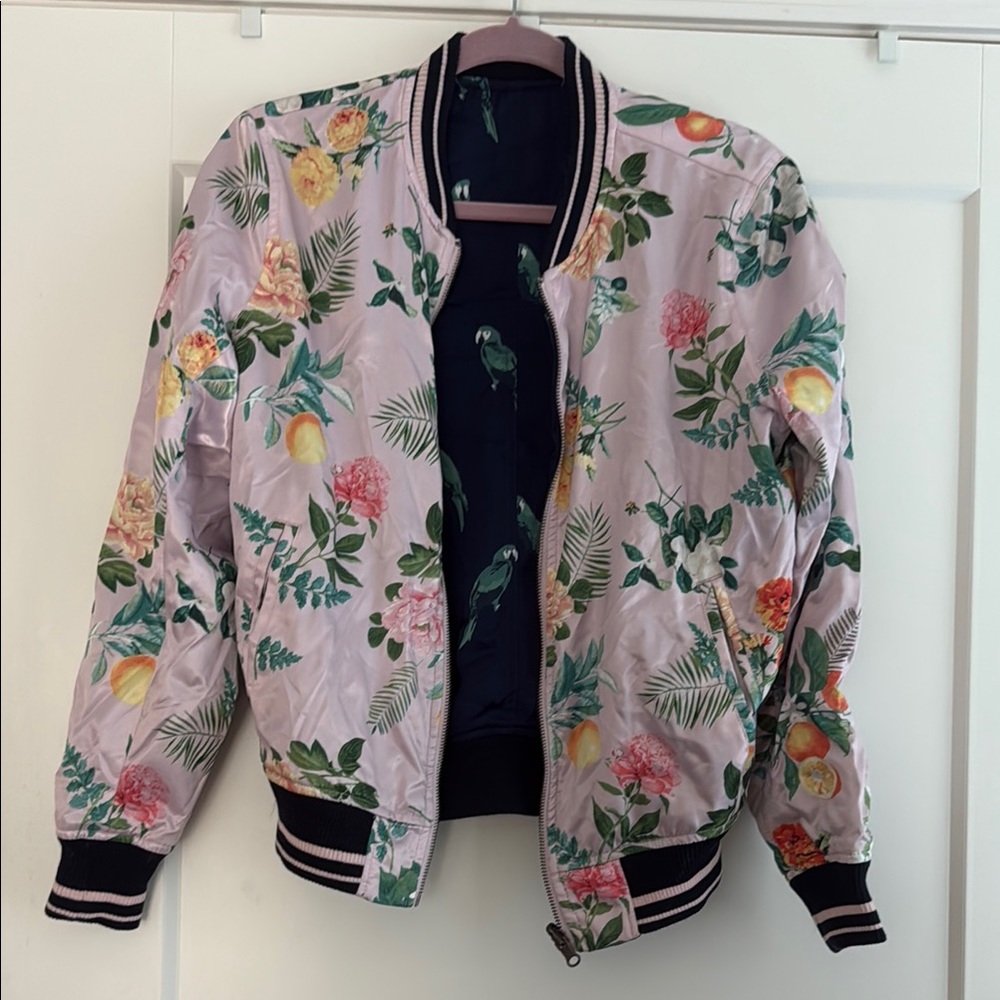 American Eagle Floral reversible Women's Bomber Jacket